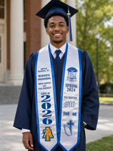 Load image into Gallery viewer, Phi Beta Custom Graduation Stole – Personalized Greek Life Satin Sash