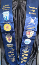 Load image into Gallery viewer, Custom High School Graduation Stole – Personalized Satin Senior Class Sash
