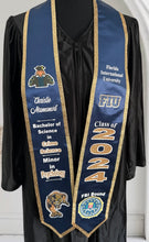 Load image into Gallery viewer, Custom Collegiate Graduation Stoles – Personalized Satin Sash for College Grads