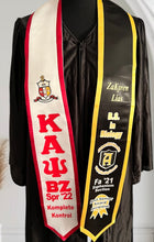 Load image into Gallery viewer, Kappa Custom Graduation Stole – Personalized Greek Life Satin Sash