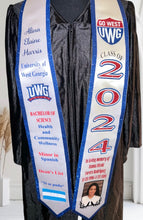 Load image into Gallery viewer, Custom Collegiate Graduation Stoles – Personalized Satin Sash for College Grads