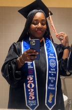 Load image into Gallery viewer, Zeta Custom Graduation Stole – Personalized Greek Life Satin Sash
