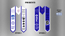 Load image into Gallery viewer, PHI BETA&#39;S Custom Stole
