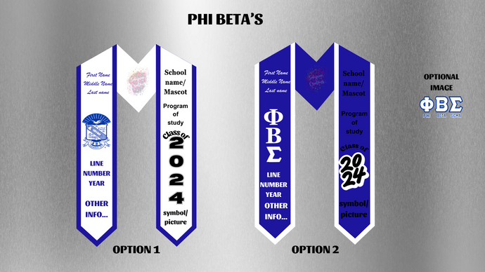 PHI BETA'S Custom Stole