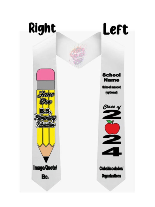 Pre-designed Educator Stole